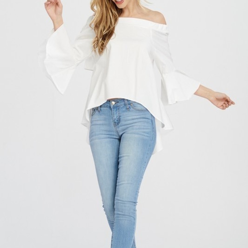 Off Shoulder Flare Blouse
